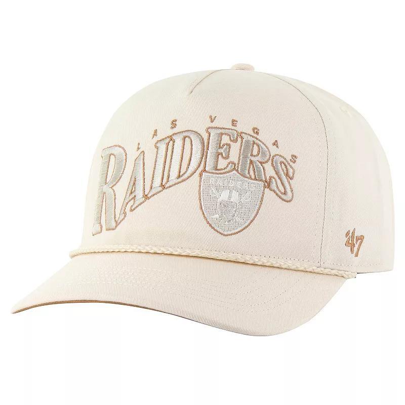 Mens 47 Natural Las Vegas Raiders Wave Rope Hitch Adjustable Hat Product Image