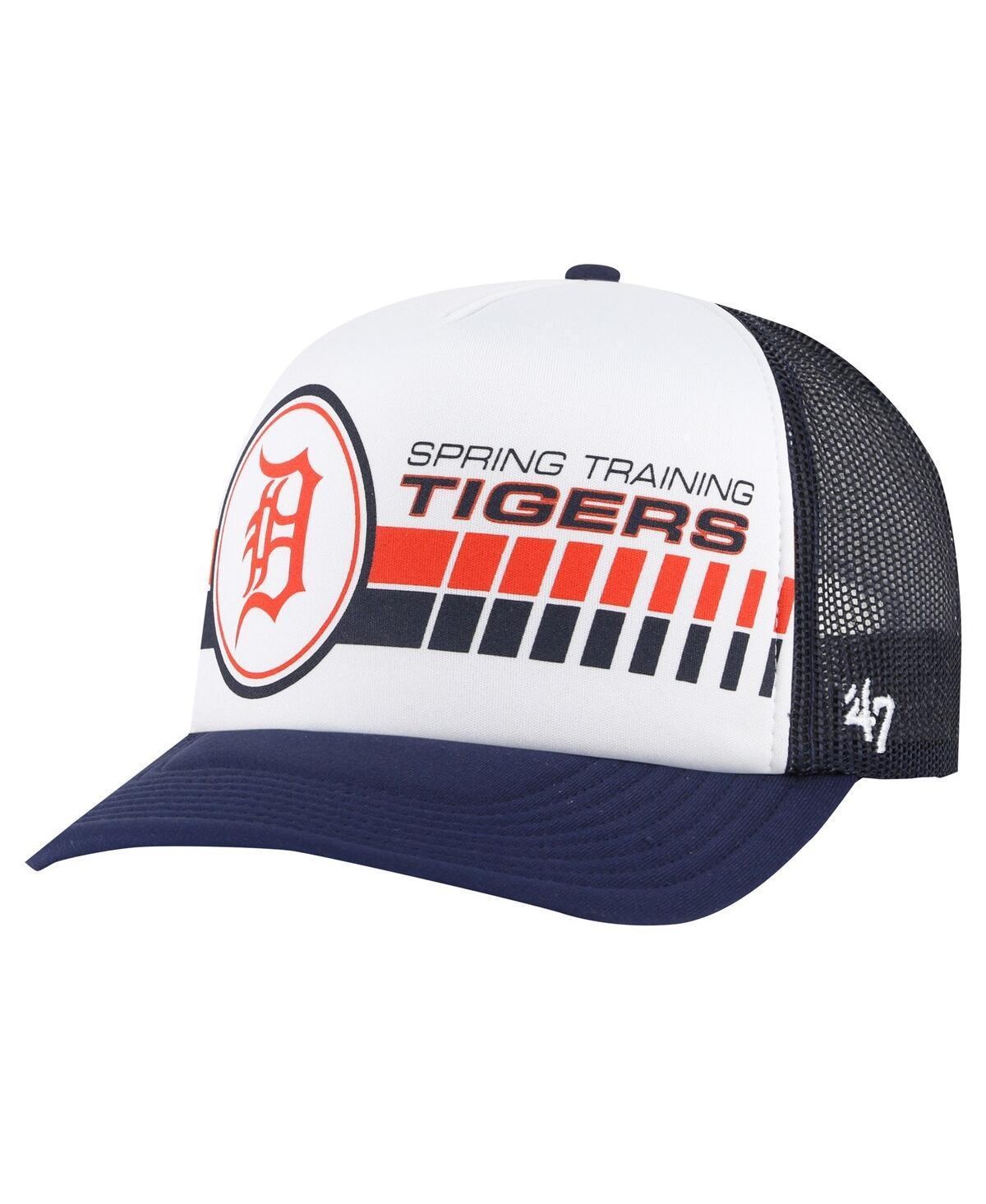 Mens 47 /Navy Detroit Tigers 2024 Spring Training Foam Trucker Adjustable Hat Product Image