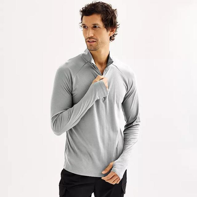 Mens Tek Gear Long Sleeve Quarter Zip Pullover Product Image