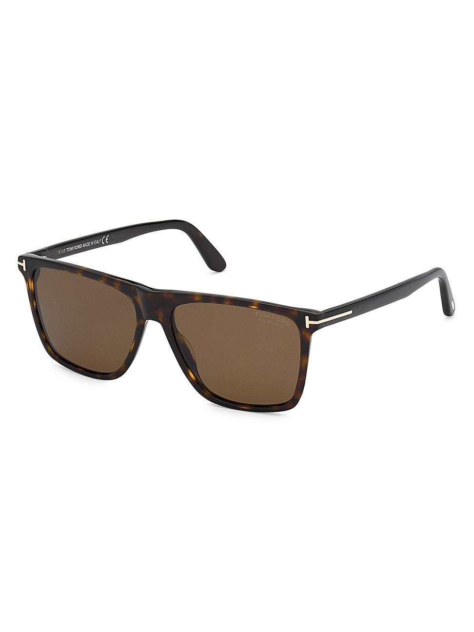 Mens Fletcher Polarized Square Acetate Sunglasses Product Image