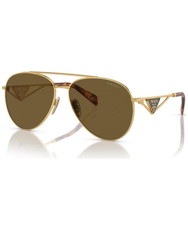 Prada Womens PR 73ZS 58mm Aviator Sunglasses Product Image