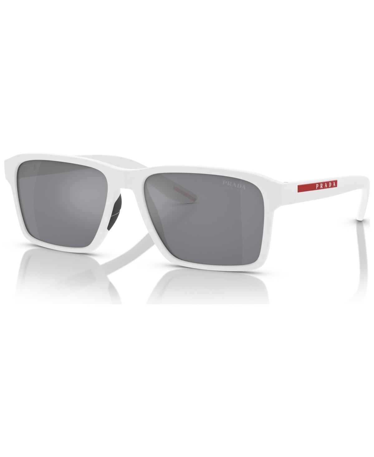 Mens 58MM Rectangular Sunglasses Product Image