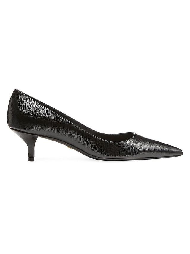 Womens Stuart 50MM Patent Leather Kitten-Heel Pumps Product Image