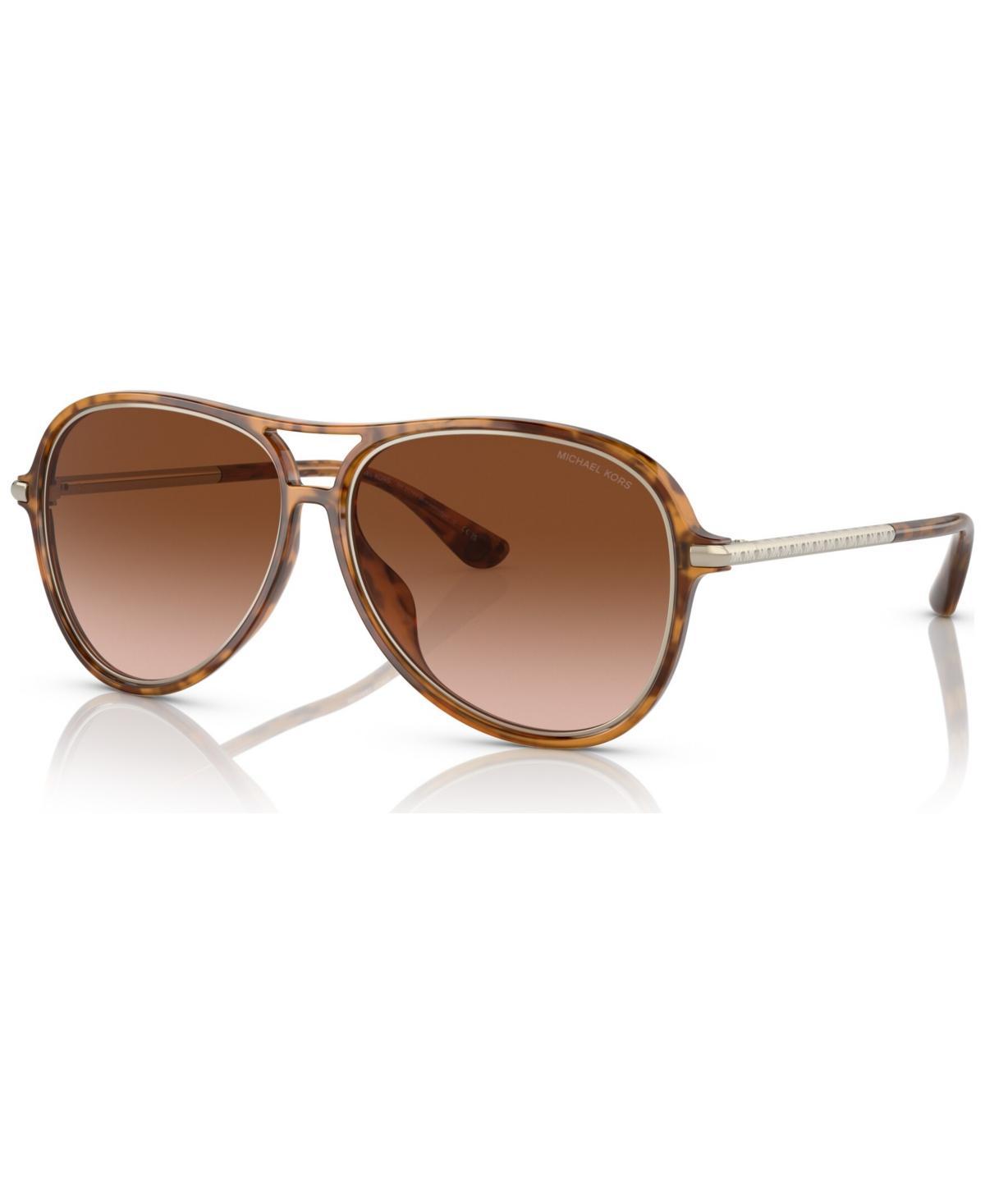 Michael Kors Breckenridge 58mm Gradient Aviator Sunglasses Product Image