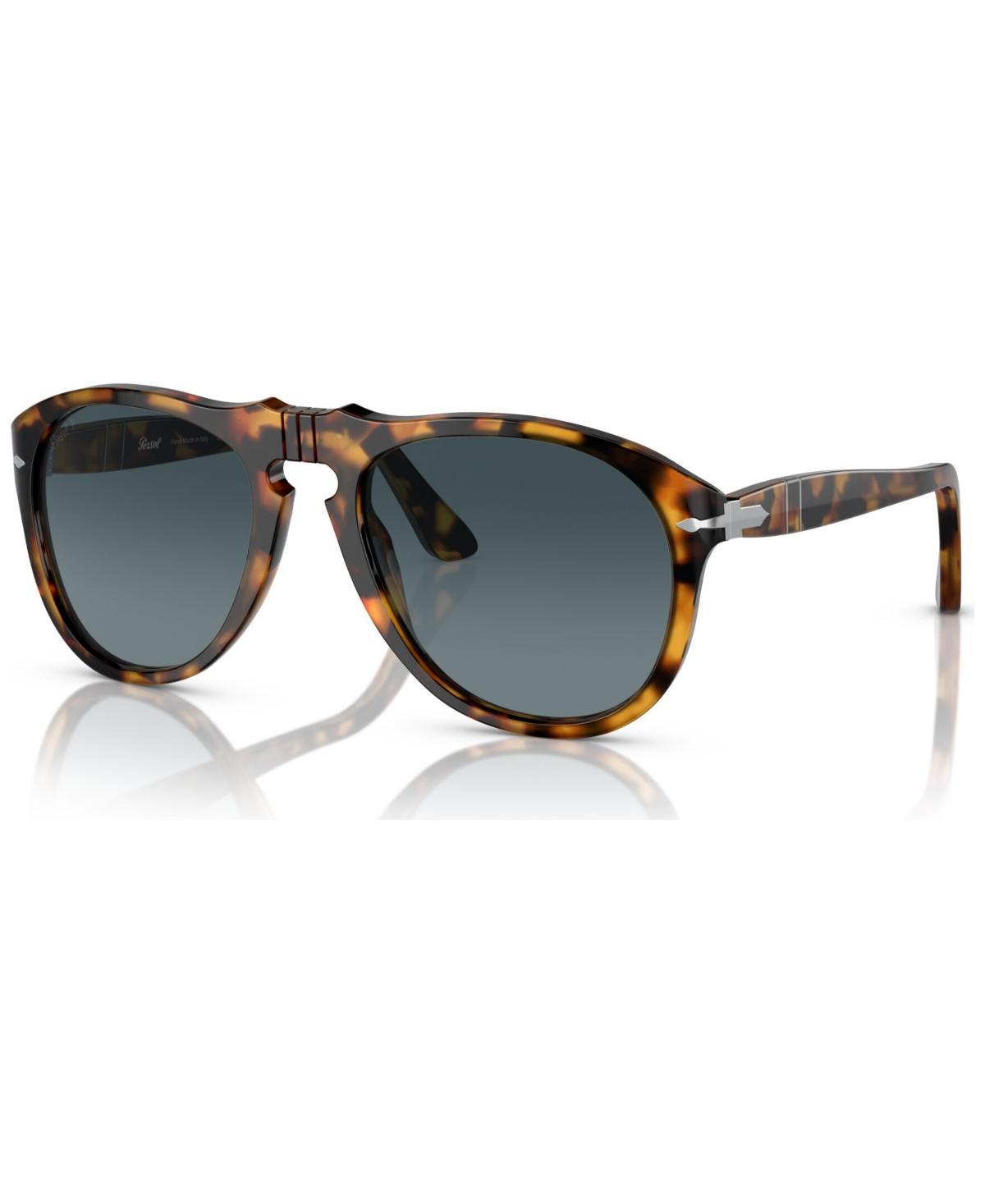 Persol Man Sunglass PO0649 649 - Original -  Frame color: Madreterra, Lens color: Light Blue Product Image