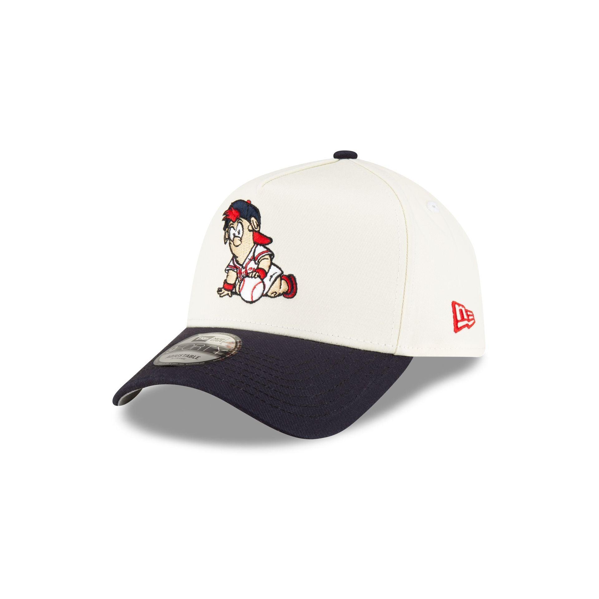 Atlanta Braves Mini Mascot 9FORTY A-Frame Snapback Hat Male Product Image