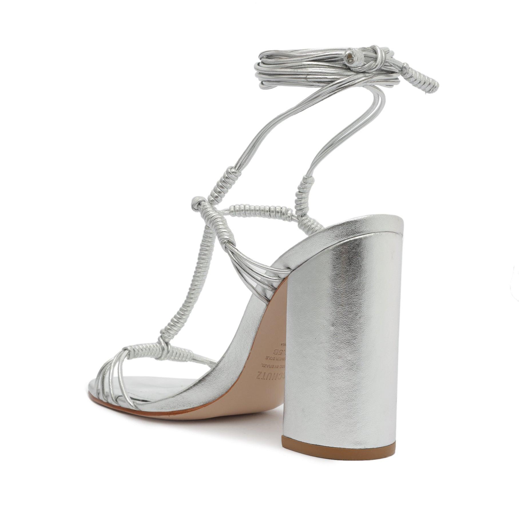 Amunet Block Metallic Leather Sandal Female Product Image