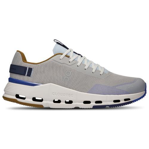 On Mens Cloudnova Form 2 - Running Shoes Gray/White/Blue Product Image