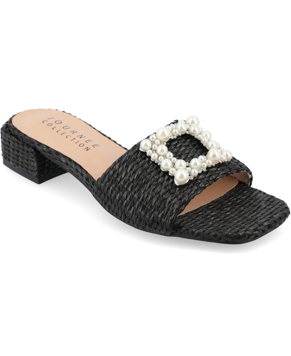 Journee Collection Justina Womens Tru Comfort Foam Buckle Sandals Product Image