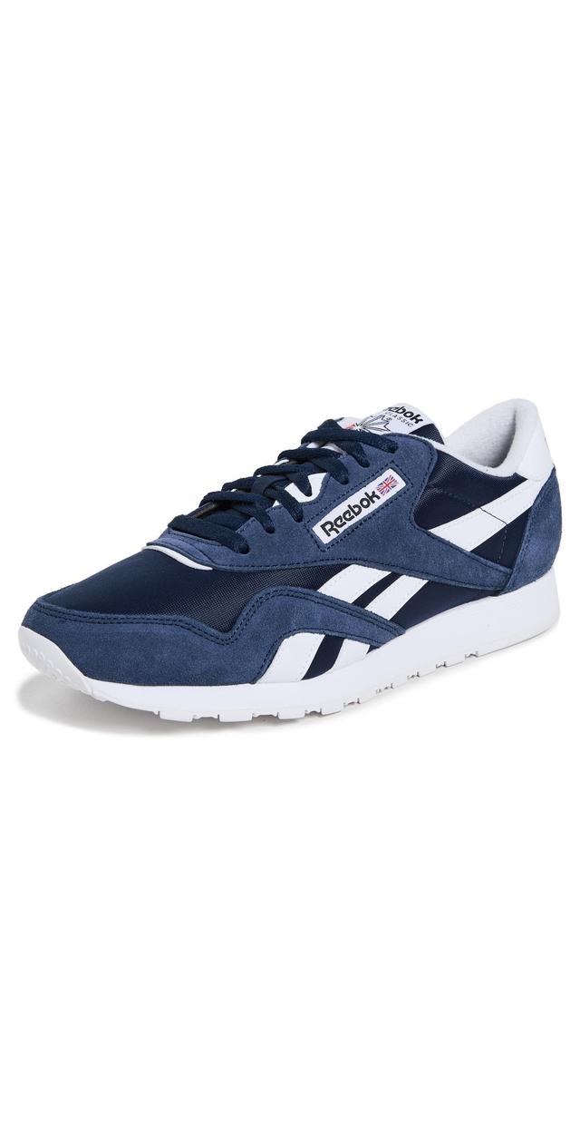 Reebok Classic Nylon Sneakers Navy/White/White 13 Product Image