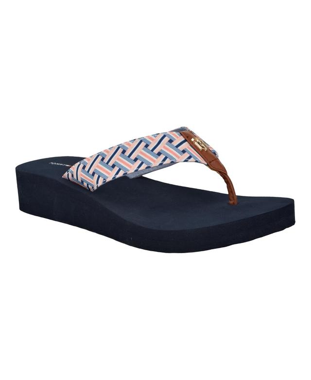 Tommy Hilfiger Womens Roahna-x Tommy Hilfiger Classic Flip Flops - Orange Product Image