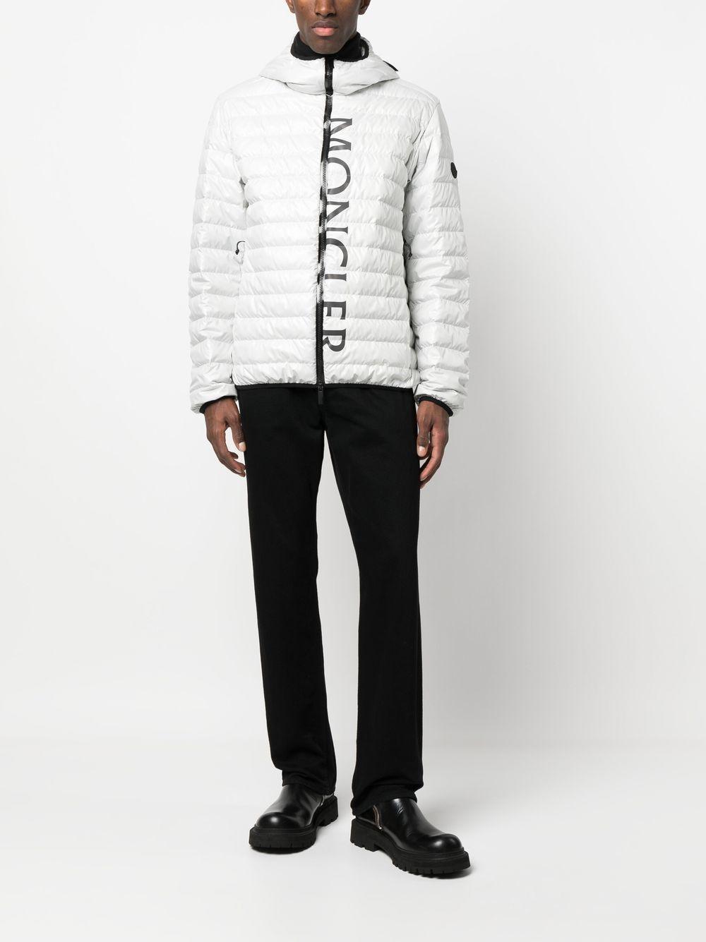 MONCLER Logo-print Puffer Jacket In White Product Image