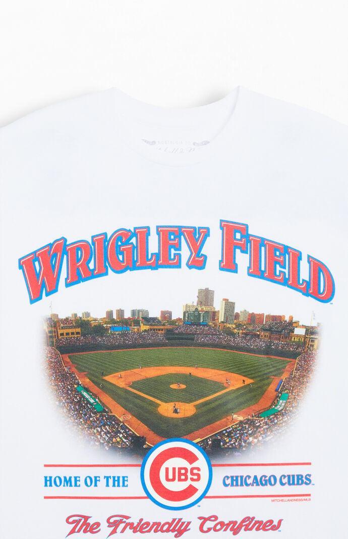 Mitchell & Ness Mens Chicago Cubs Wrigley Field T-Shirt Product Image