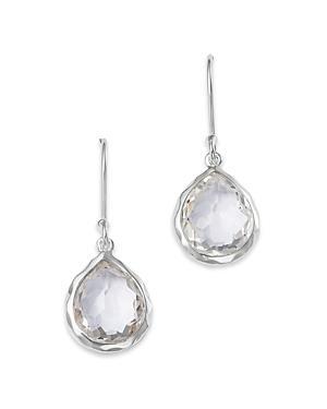 Womens Rock Candy Mini Sterling Silver & Doublet Teardrop Earrings Product Image