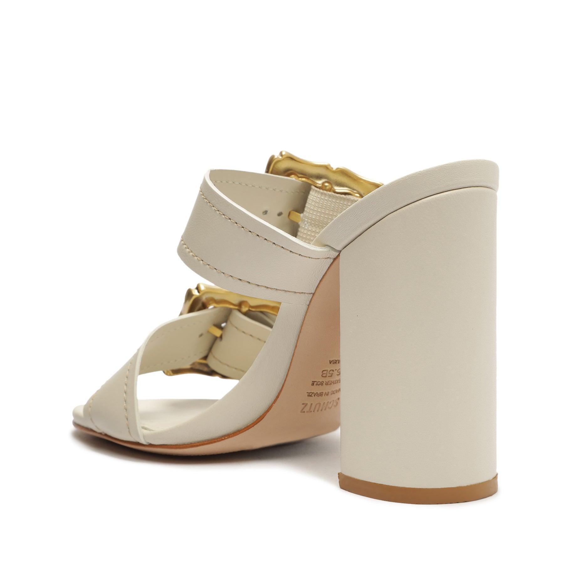 Enola Leather Sandal - 7.5 Pearl Leather Product Image