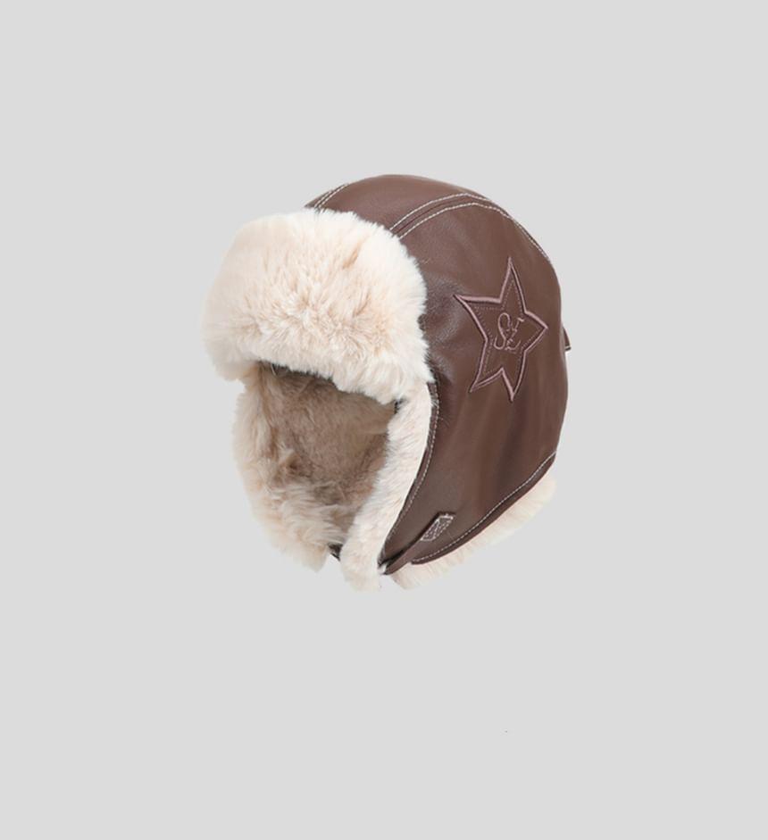 Faux Fur Fleece Lined Trapper Hat Product Image