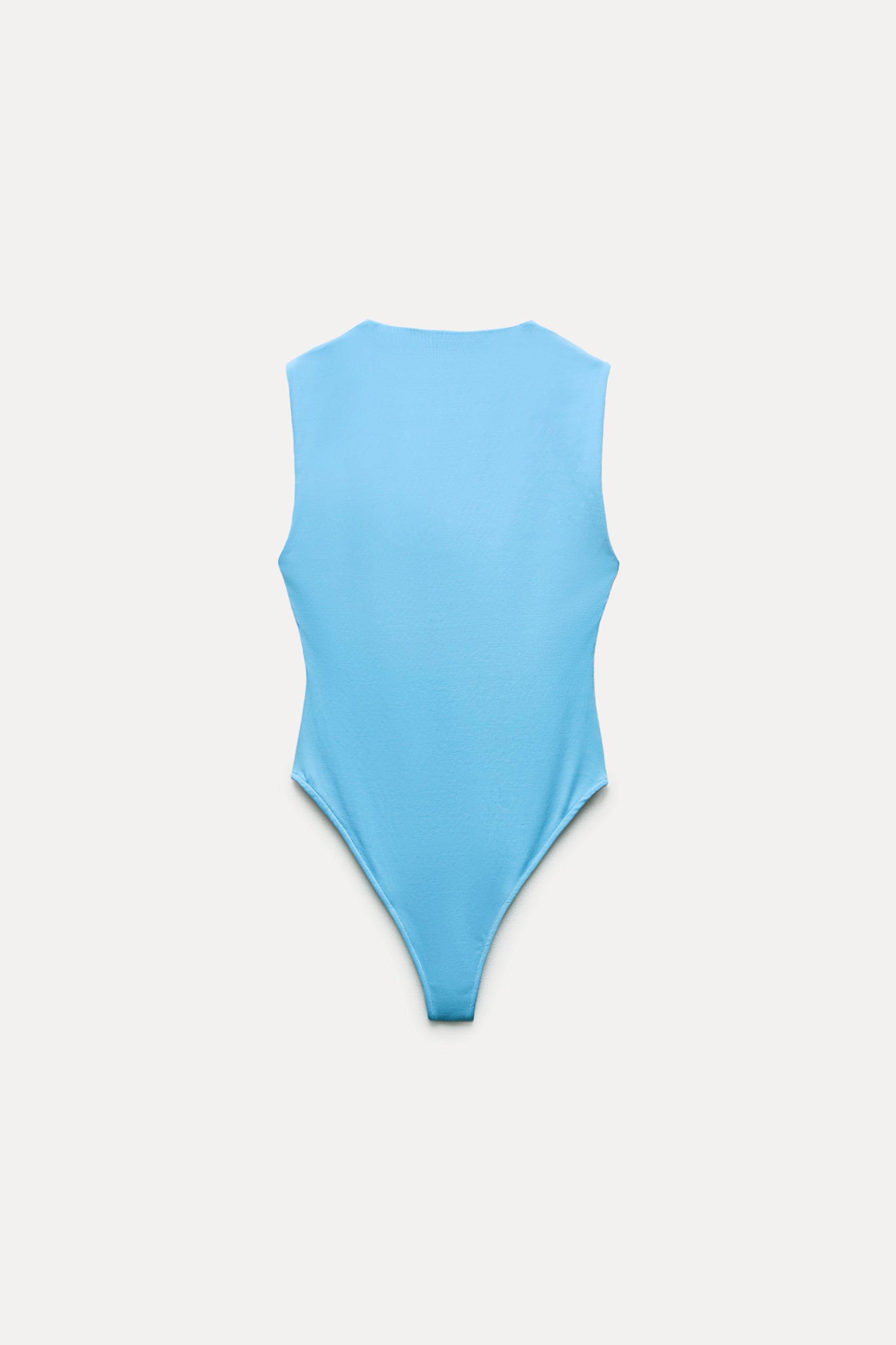 SQUARE NECK POLYAMIDE BODYSUIT Product Image