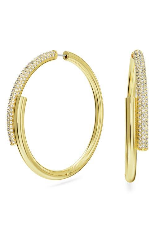 Swarovski Dextera Crystal Bypass Hoop Earrings Product Image