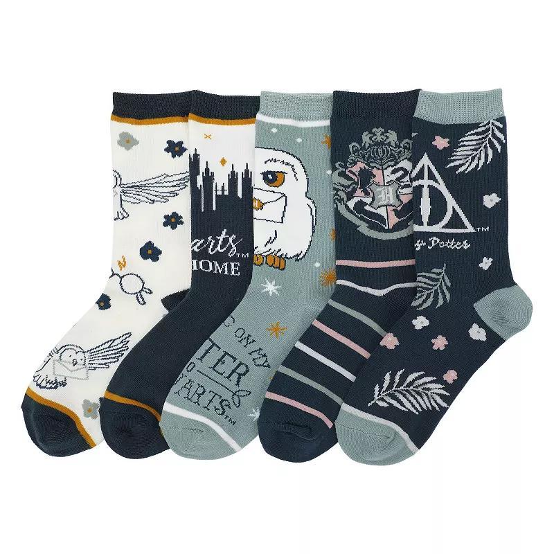 Womens Harry Potter Crew Socks 5-Pack Product Image