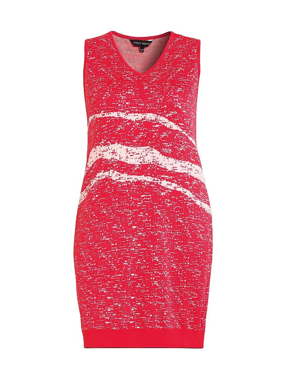 Womens Abstract Knit Shift Dress product image