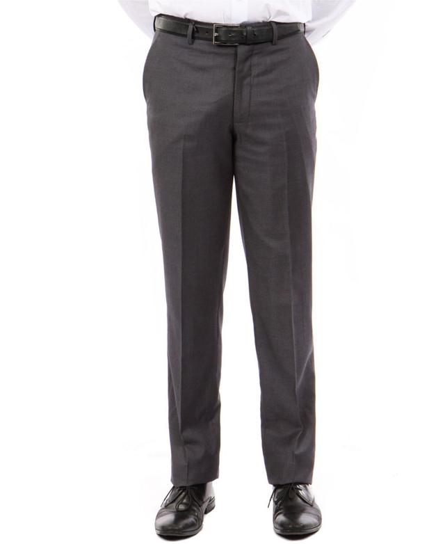 Tazio Mens Slim-Fit Flat Front Stretch Dress Pants Product Image