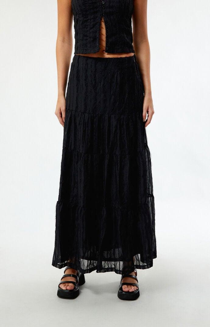 Daisy Street Women's Tiered Maxi Skirt Product Image