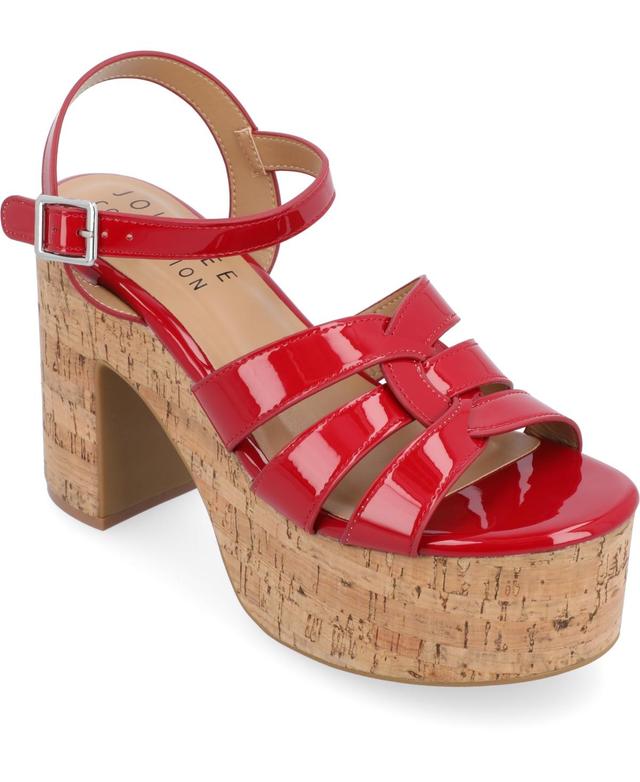 Journee Collection Womens Jania Platform Sandals Product Image