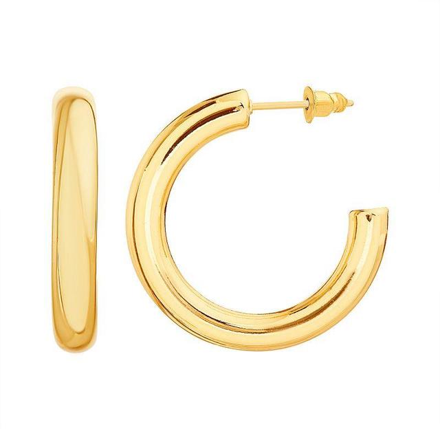 Paige Harper 24.6 mm 14k Gold Over Recycled Brass Hoop Earrings, Womens Product Image