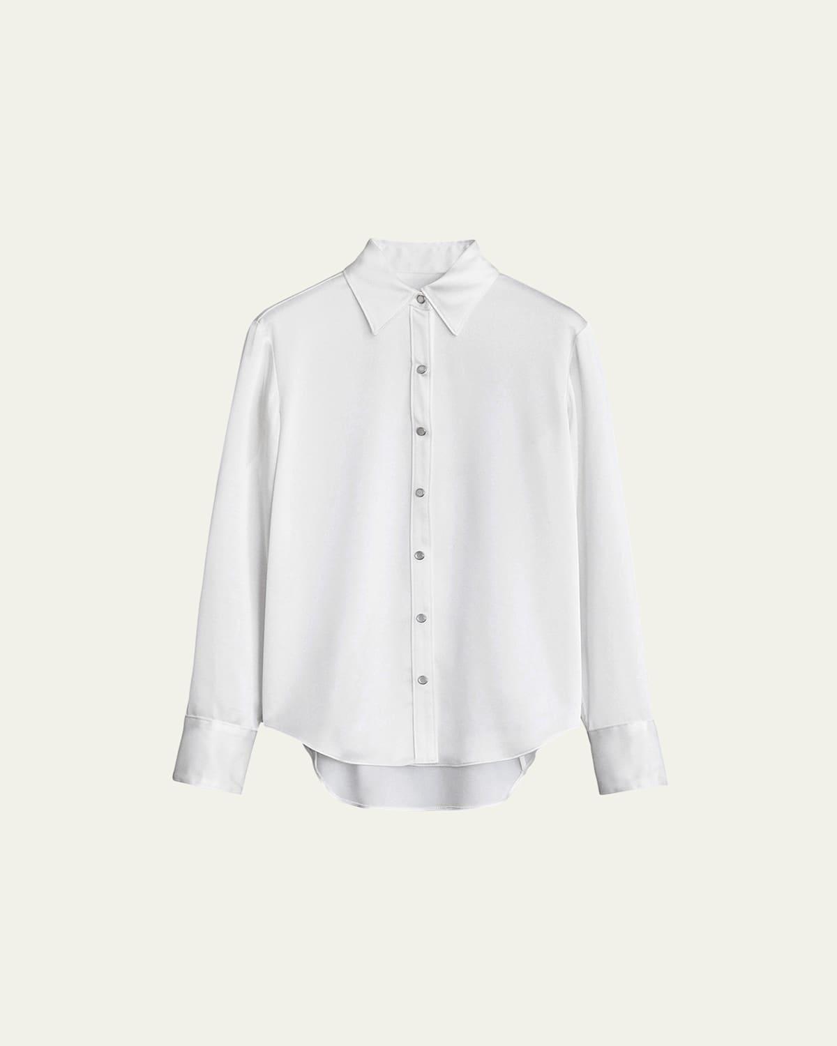 Antonia Satin Snap-Front Shirt product image