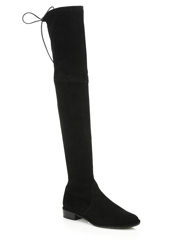 Stuart Weitzman Lowland Over the Knee Boot Suede Stretch) Women's Pull-on Boots Product Image