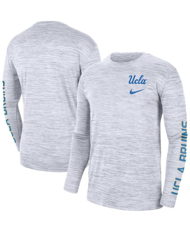 Mens Nike White Ucla Bruins Velocity Legend Team Performance Long Sleeve T-shirt Product Image