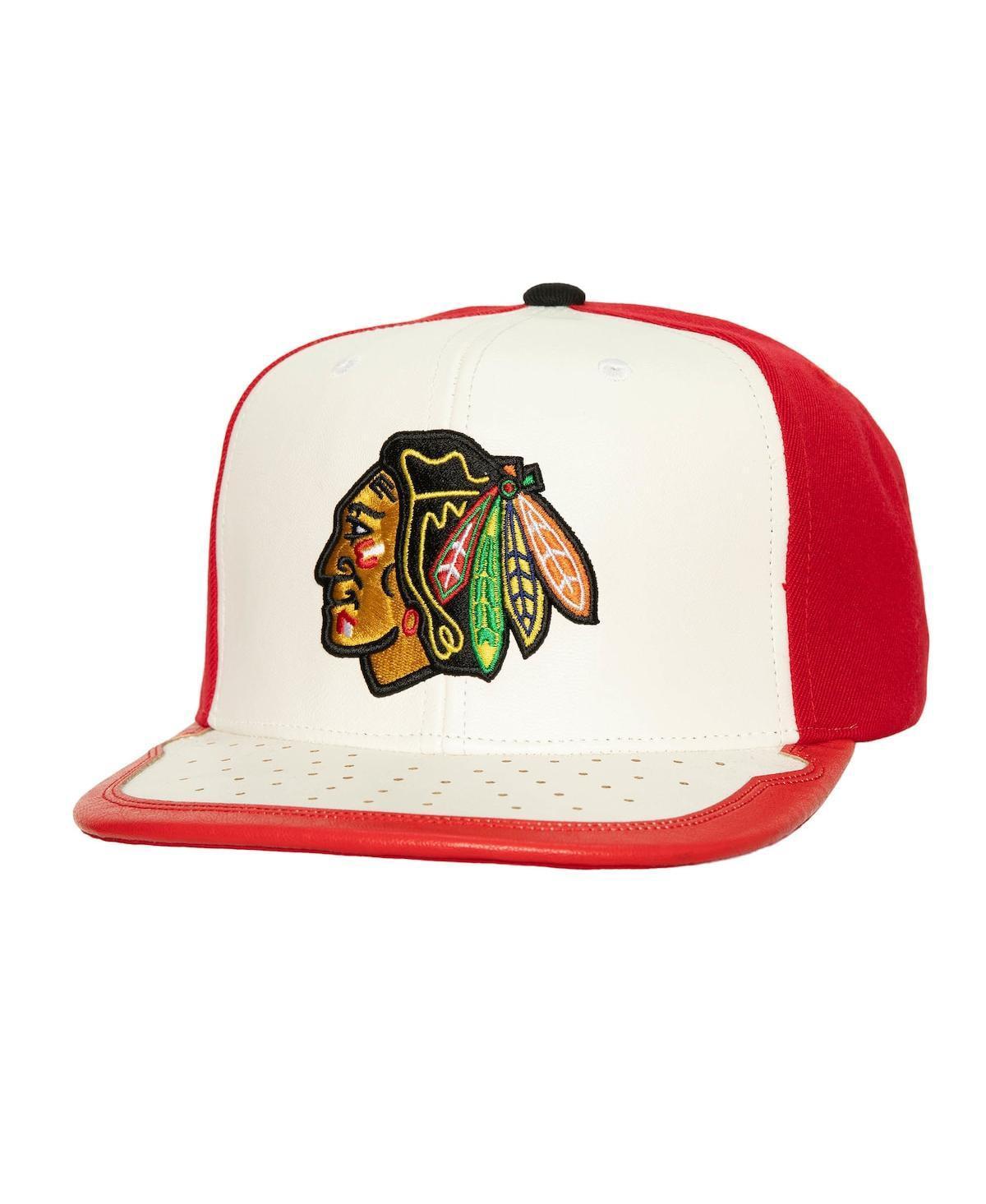 Mens Mitchell & Ness /Red Chicago Blackhawks Day One Snapback Hat Product Image