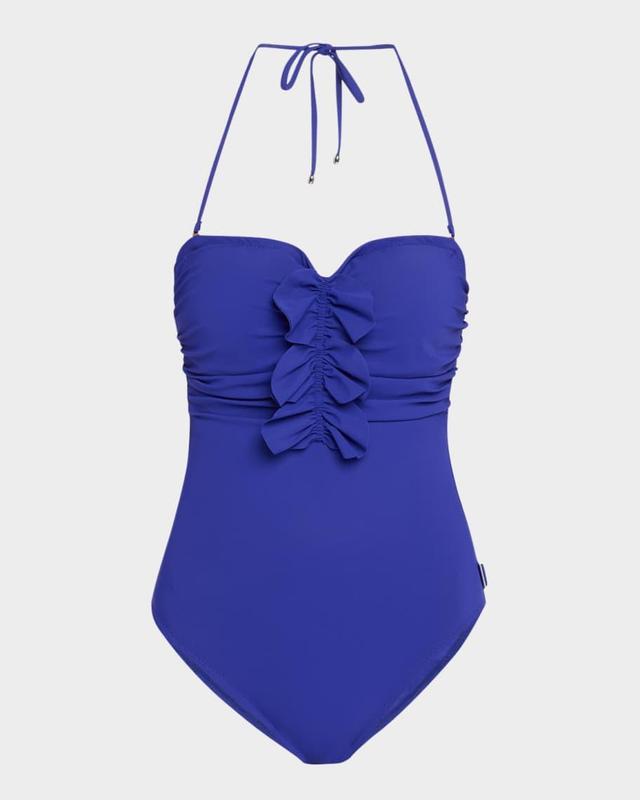 Ruffled Bandeau One-Piece Swimsuit Product Image