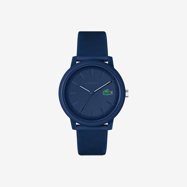 Men’s Lacoste.12.12 Blue Silicone Strap Watch Product Image