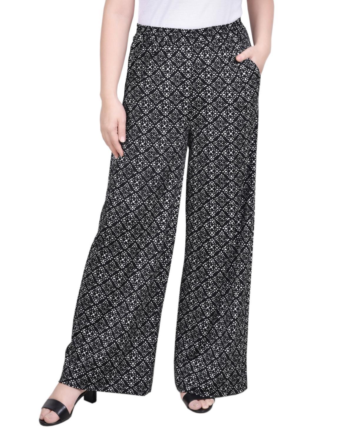 Ny Collection Petite Wide Leg Pull On Pants Product Image