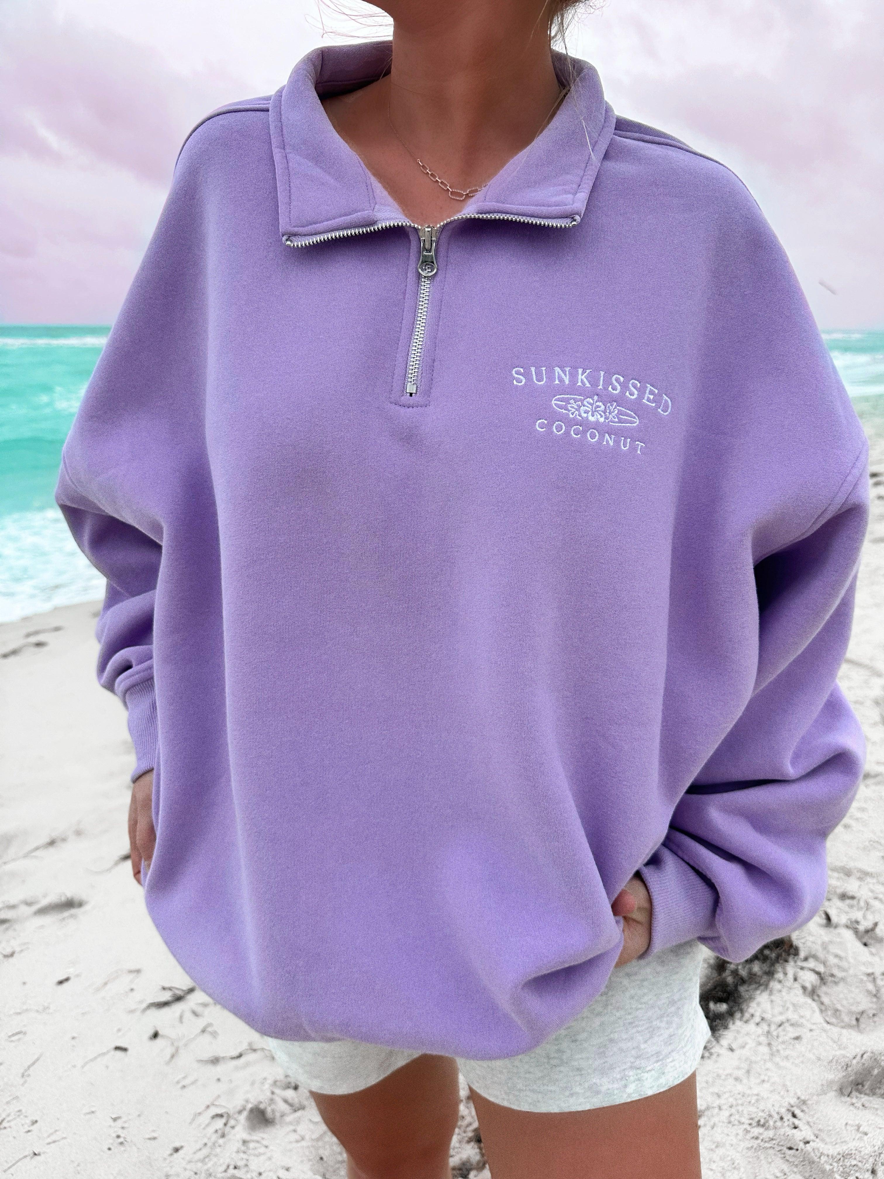 Sunkissedcoconut Quarter-Zip Sweatshirt Product Image