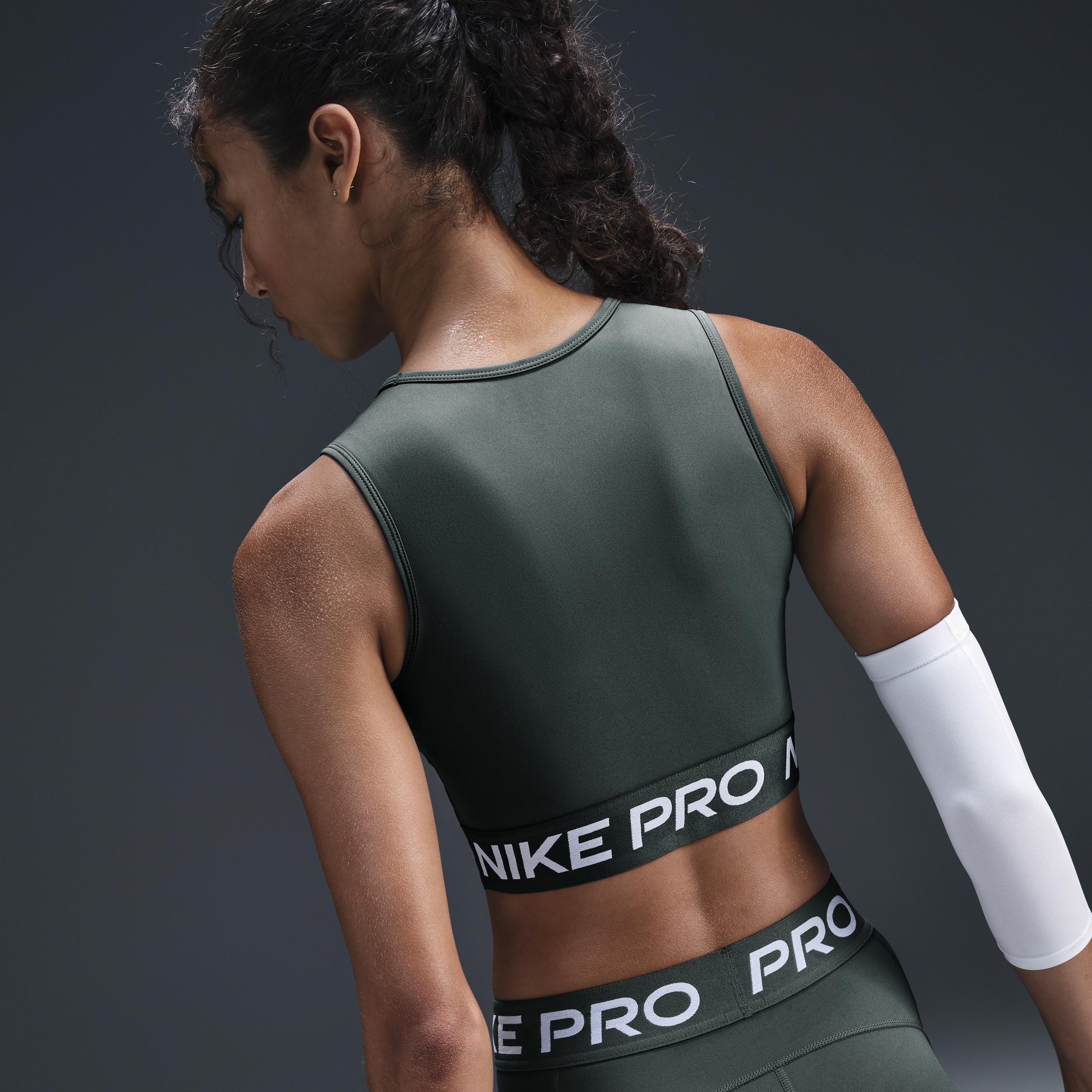 Women's Nike Pro Dri-FIT Cropped Tank Top Product Image