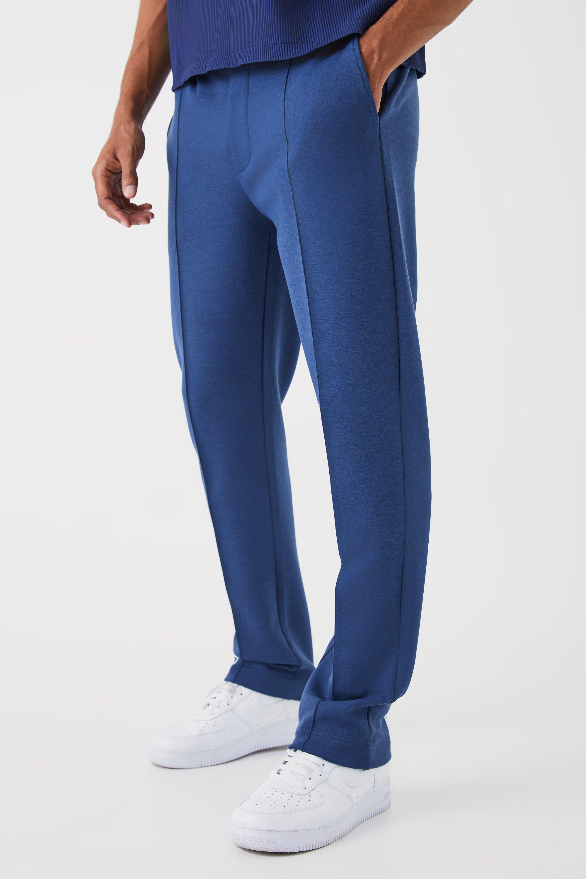 Slim Smart Jersey Pintuck Sweatpants | boohooMAN USA Product Image