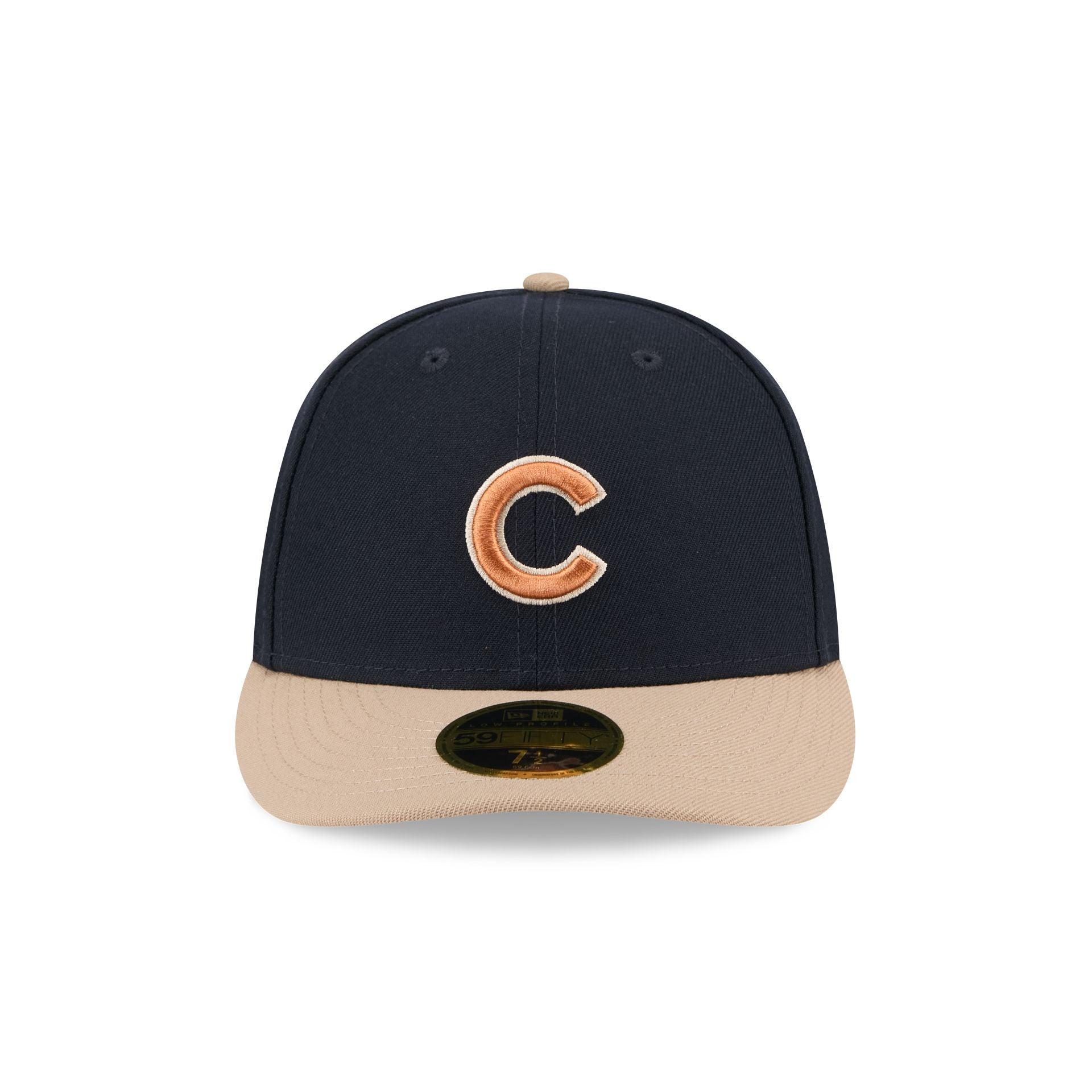 Chicago Cubs Blue Ivory Low Profile 59FIFTY Fitted Hat Male Product Image