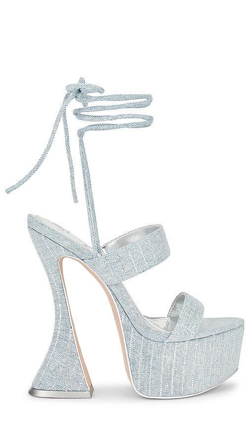 JLO Jennifer Lopez x REVOLVE Crosby Sandal in Blue. Size 8.5, 9, 9.5. Product Image