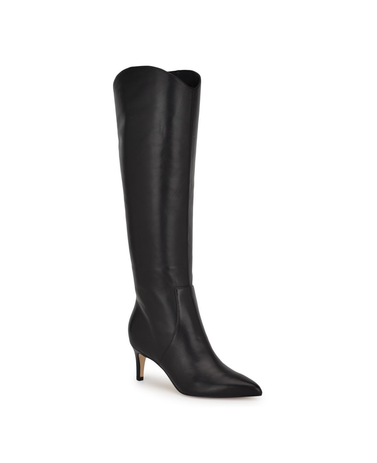 Nine West Womens Sirena Pointy Toe Tall Shaft Dress Boots Product Image