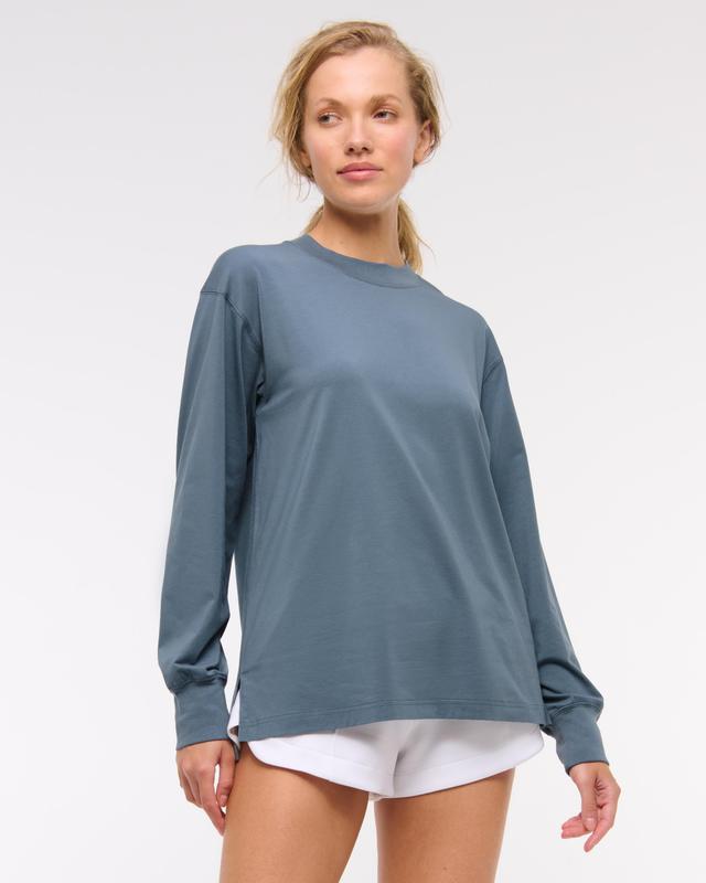 YPB Active Cotton-Blend Long-Sleeve Easy Tee Product Image