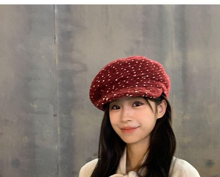 Dotted Beret Hat Product Image