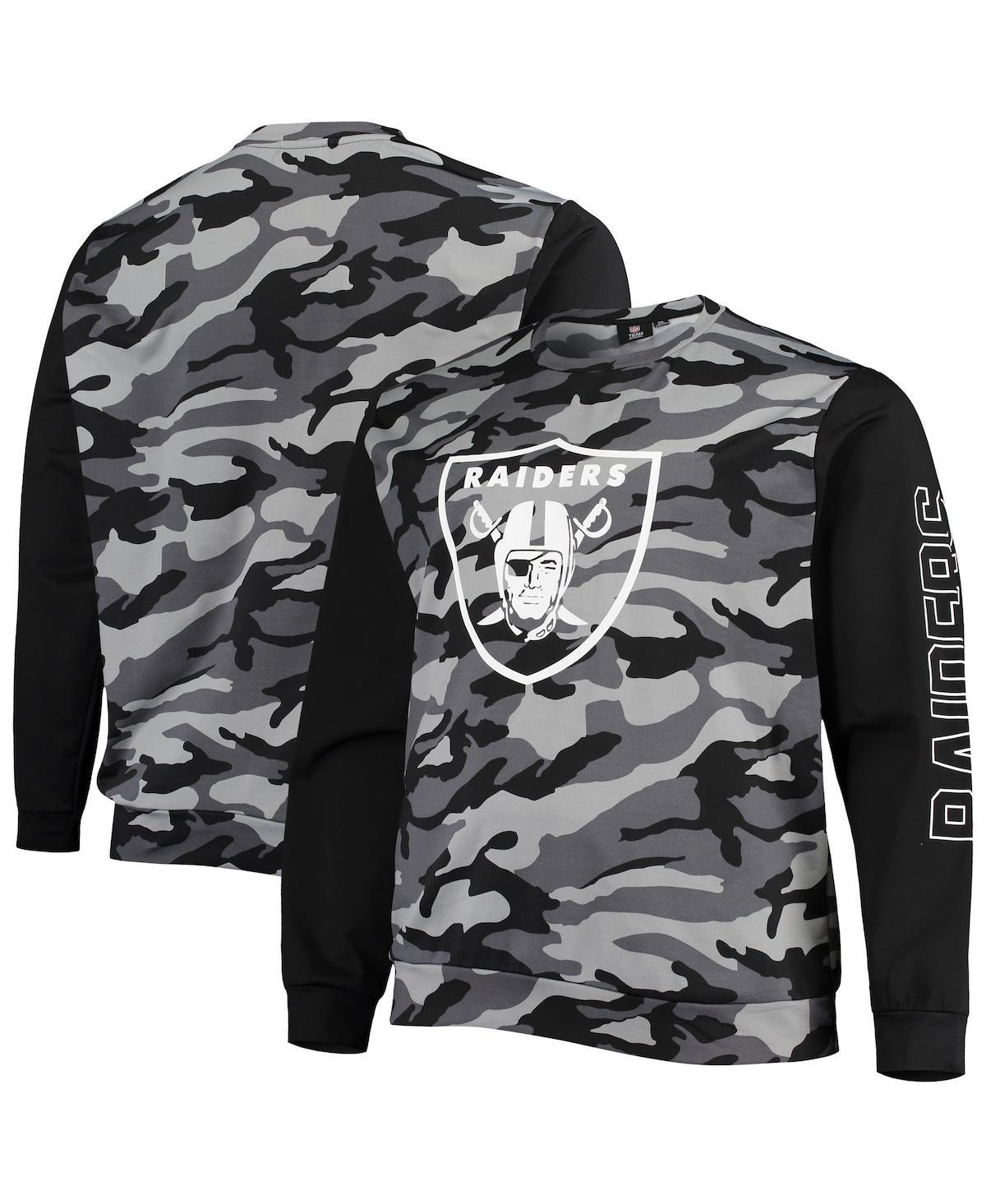 Mens FOCO Black Las Vegas Raiders Camo Long Sleeve T-Shirt Product Image