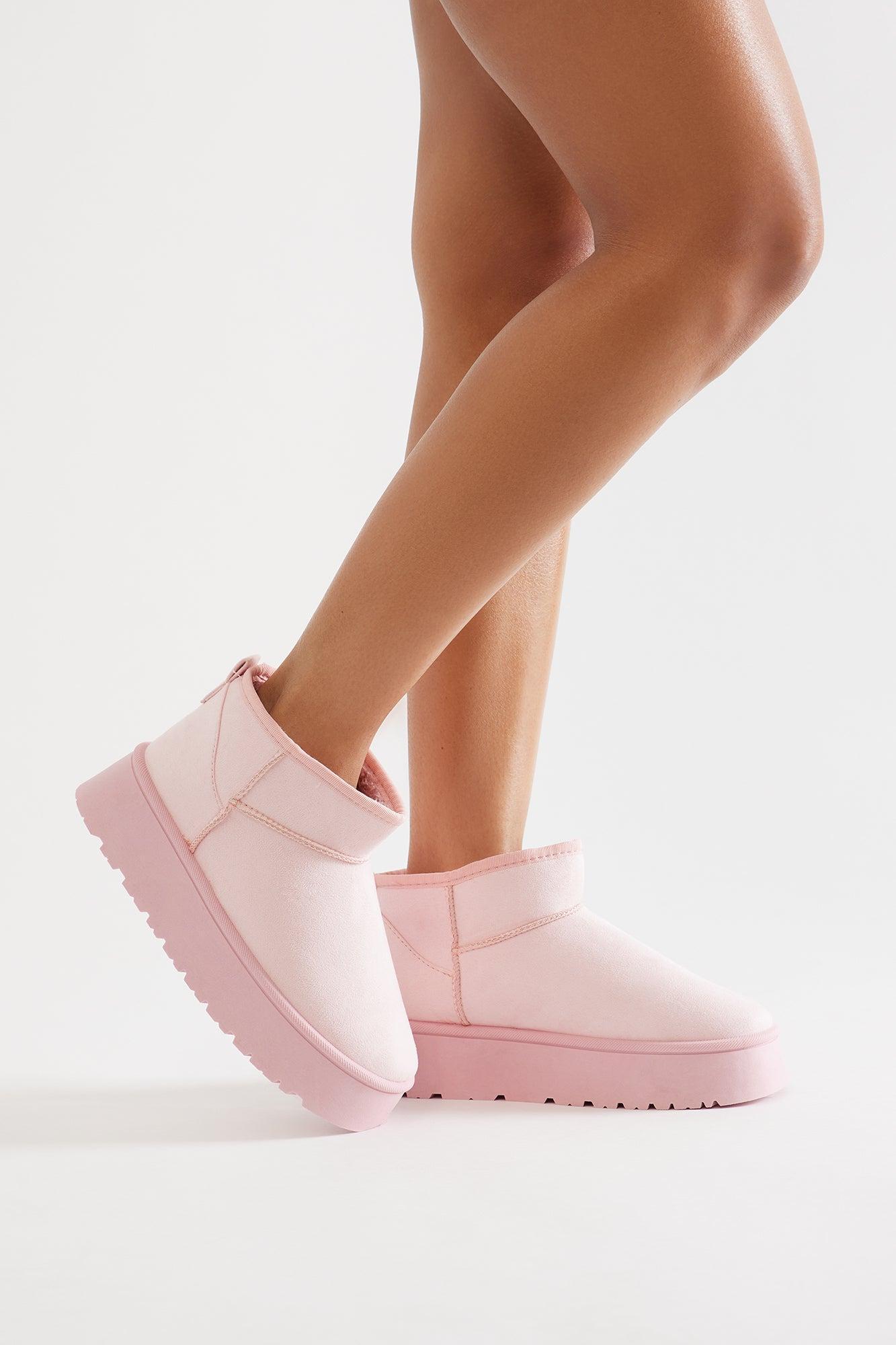 Frosted Booties - Pink Product Image