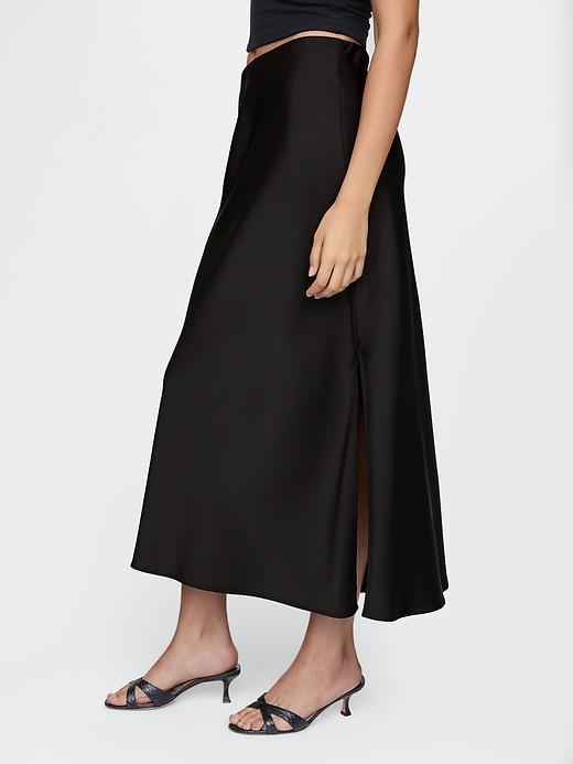 Satin Maxi Skirt Product Image