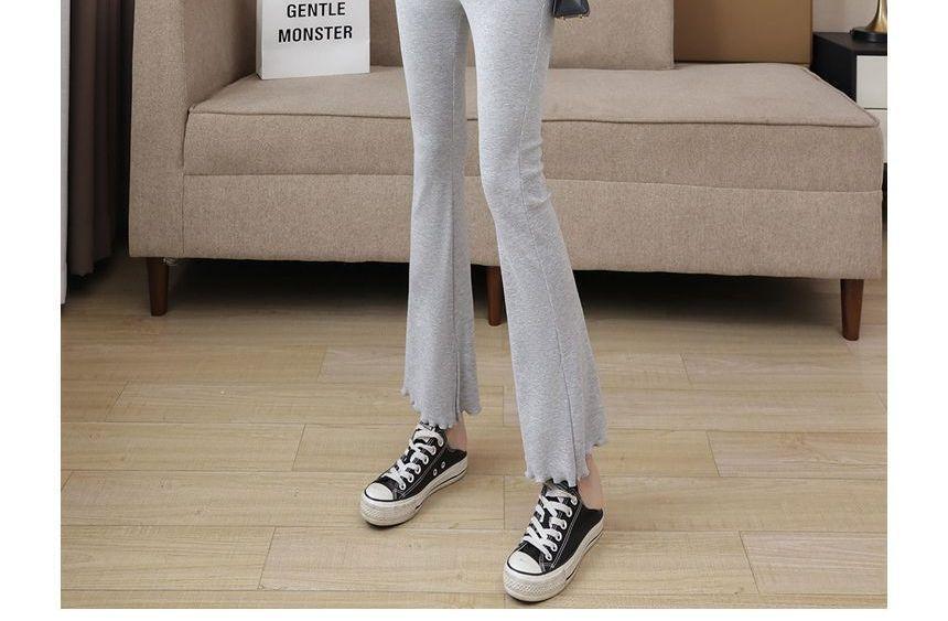 Maternity High Waist Plain Bootcut Pants Product Image