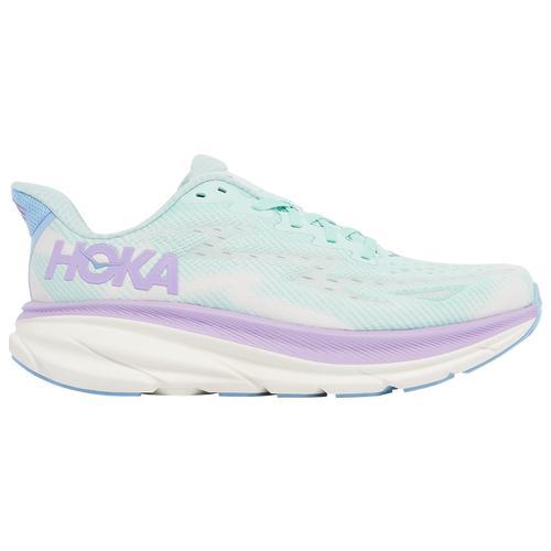 HOKA Womens Clifton 9 - Running Shoes Lilac Mist/Sunlit Ocean Product Image