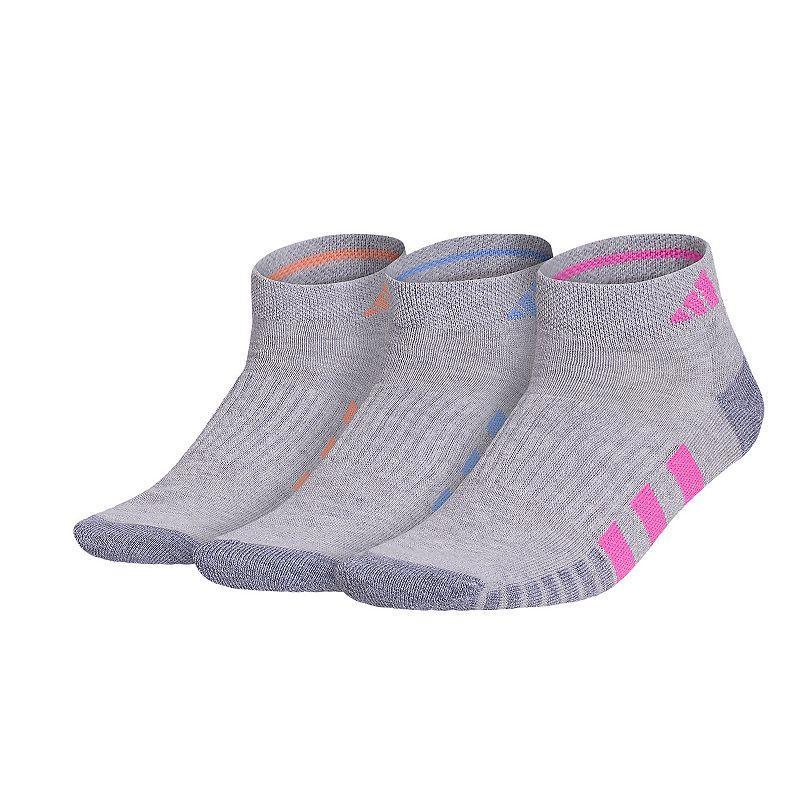 Womens adidas Cushioned 3.0 3-Pack Low Cut Socks White Product Image