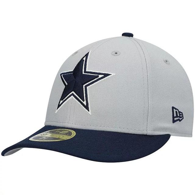 Mens New Era Silver Dallas Cowboys 59FIFTY Fitted Hat Product Image